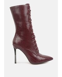 LONDON RAG - Knocturn Croc Textured Over The Boots - Lyst