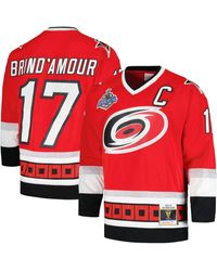 Mitchell & Ness - Rod Brind'amour Carolina Hurricanes 2005/06 Captain Patch Blue Line Player Jersey - Lyst