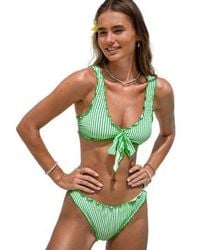 CUPSHE - Sun Picnic Striped Bikini Set - Lyst