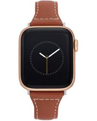 Anne Klein Leather Fashion Band For Apple Watch Secure - Multicolor