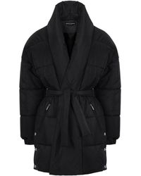 Nocturne - Belted Puffer Coat - Lyst