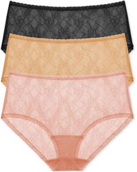 Natori - Bliss Allure One Size Lace Full Brief 3-pack 778303mp - Lyst