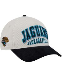 KTZ - Â Cream/black Jacksonville Jaguars Throwback Two-tone Sided Corduroy 9forty A-frame Adjustable Hat - Lyst