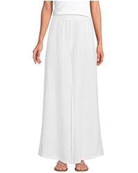 Lands' End - Linen High Rise Palazzo Pants - Lyst