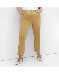 City Chic - Plus Size Harley Fit Clover Row Straight Jean - Lyst