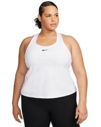 Nike - Plus Size Active Medium-support Padded Sports Bra Tank Top - Lyst