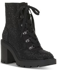 INC International Concepts - Shada Embellished Lace-up Booties - Lyst