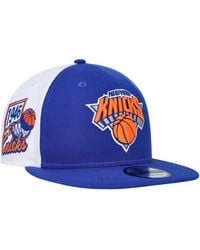 KTZ New York Knicks Retro Corduroy Snapback Hat in Blue for Men