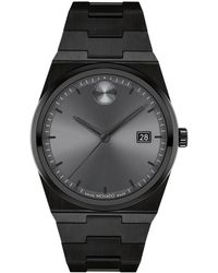 Movado - Quest Swiss Quartz Ionic Plated Steel 40mm Watch - Lyst