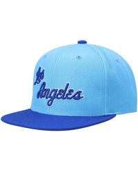 Mitchell & Ness - Royal And Powder Blue Los Angeles Lakers Hardwood Classics Team Two-tone 2.0 Snapback Hat - Lyst