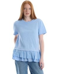 Wilt - Short Sleeve Mixed Media Tee - Lyst