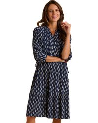 Brakeburn - Alpine 3/4 Sleeve Drawstring Waist Dress - Lyst