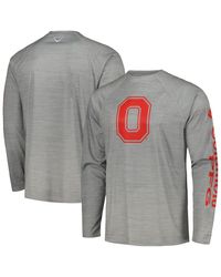 Columbia - Ohio State Buckeyes Pfg Terminal Tackle Omni-shade Raglan Long Sleeve T-shirt - Lyst
