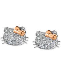 Macy's - Hello Kitty Diamond Pave Stud Earrings (1/4 Ct. T.w. - Lyst
