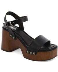 MIA - Electrah Flared Ankle-strap Platform Casual Sandals - Lyst