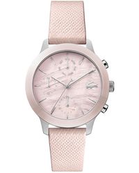 Lacoste Pink Leather Strap Watch 36mm