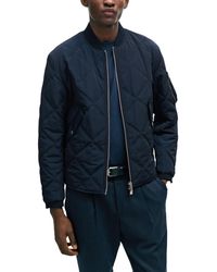 BOSS - Boss By Quilted Regular-fit Jacket - Lyst