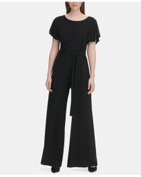 Tommy Hilfiger Straight-leg Jersey Jumpsuit - Black