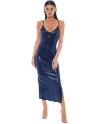 Bebe - Disco Dot Maxi Tank Bodycon Dress - Lyst