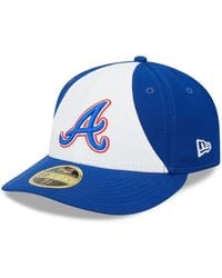 KTZ - White And Royal Atlanta Braves 2023 City Connect Low Profile 59fifty Fitted Hat - Lyst