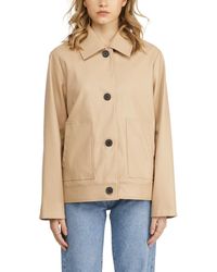 NVLT - Faux Leather Button Opened Jacket - Lyst