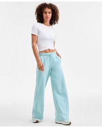 ID Ideology - Relaxed High-rise Flare-leg Fleece Pants - Lyst