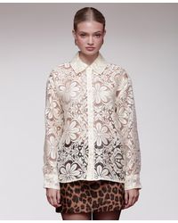 Avec Les Filles - Button-down Top - Lyst