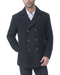BGSD - Men Hugh Wool Blend Pea Coat - Lyst
