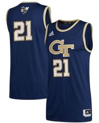 adidas - Number 21 Georgia Tech Yellow Jackets Swingman Basketball Jersey - Lyst