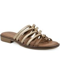 White Mountain - Mazy Slip-on Flat Sandals - Lyst