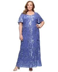 JS Collections Azalea Embroidered Shirt Dress in Blue | Lyst