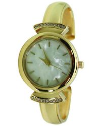 Olivia Pratt - Pearl Tone Face Metal Bangle Watch - Lyst