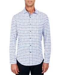 Society of Threads - Regular-fit Non-iron Performance Stretch Floral Grid-print Button-down Shirt - Lyst