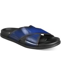 Alfani Whitter Cross Sandals, Created For Macy's - Blue