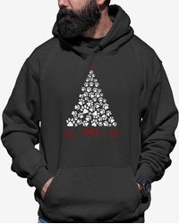 LA Pop Art - Paw Christmas Tree Word Art Hooded Sweatshirt - Lyst