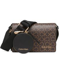 Calvin Klein - Millie Double Zip Crossbody Bag - Lyst