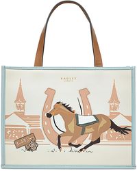 Radley - Kentucky Derby Ss24 Small Zippered Leather Tote - Lyst