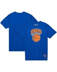 Mitchell & Ness - Distressed New York Knicks Big And Tall Hardwood Classics Vintage-like Logo T-shirt - Lyst