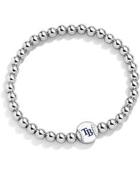 BaubleBar Indianapolis Colts Women's Silver Pull-Tie Tennis Bracelet