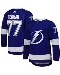 adidas - Victor Hedman Tampa Bay Lightning Home Authentic Pro Player Jersey - Lyst