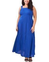 Vince Camuto - Plus Size Smocked Back Tiered Sleeveless Maxi Dress - Lyst
