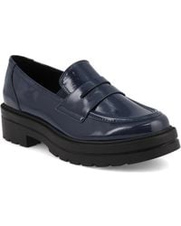 MIA - Yoani Round Toe Lug Sole Loafers - Lyst