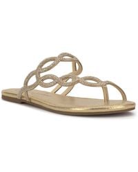 Jessica Simpson - Aloni Jelly Toe Ring Slip-on Flat Sandals - Lyst