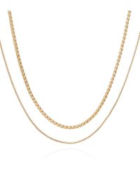 Vince Camuto - Tone Tri-layered Chain Necklace - Lyst