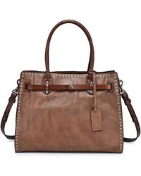 Old Trend - Westland Leather Satchel Bag - Lyst