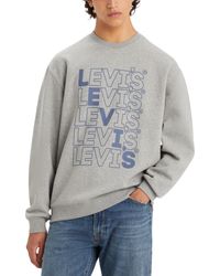Levi's - Relaxed-fit Logo Crewneck Sweatshirt - Lyst
