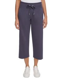 Calvin Klein - Cropped Drawstring-waist Pants - Lyst