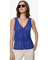 Sanctuary - No Rush Button-front Sleeveless Tank Top - Lyst