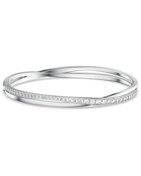 Swarovski - 'Twist' Base Metal Bracelet - Lyst