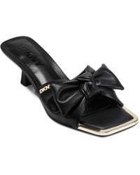 DKNY - Jalta Bow Slide Dress Sandals - Lyst